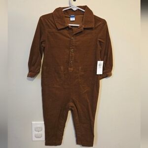 Corduroy Lomg Sleeve Jumpsuit